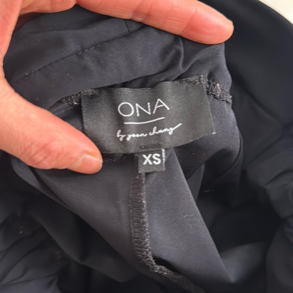 ONA by YOON CHUNG Paper Bag Stretch Pant Black - Picture 11 of 11